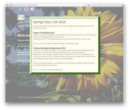 WordPress theme Brilliance - rvapermaculture.com WordPress theme Brilliance - rvapermaculture.com
