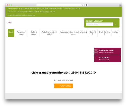 WordPress theme Candidate - kocicidomovslunicko.cz