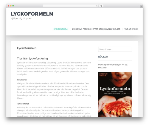 WordPress theme Notable - lyckoformeln.se