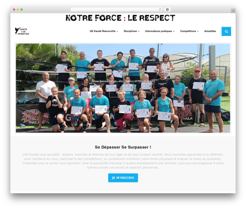 WordPress theme Shuttle - usrkarate.fr