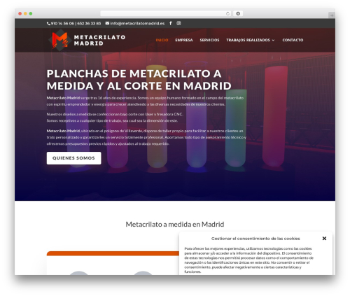 Divi WordPress website theme - metacrilatomadrid.es