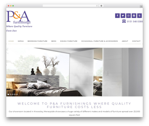 Refined Theme WordPress theme - pafurnishings.co.uk
