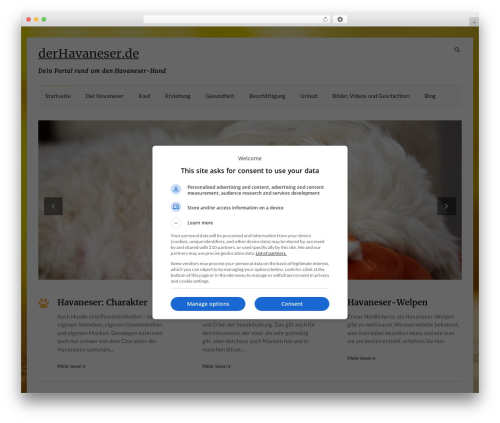 Speedy WordPress theme - derhavaneser.de