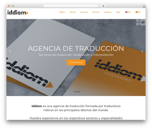WordPress theme Start - iddiom.com