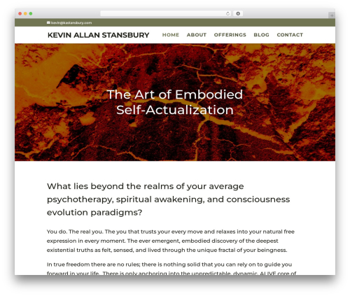 WordPress website theme Divi - kastansbury.com