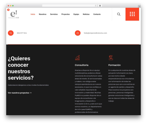 Barnix WordPress theme - emprendiciencia.com