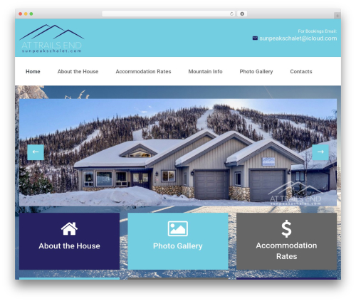 Cherry Framework WordPress theme - sunpeakschalet.com
