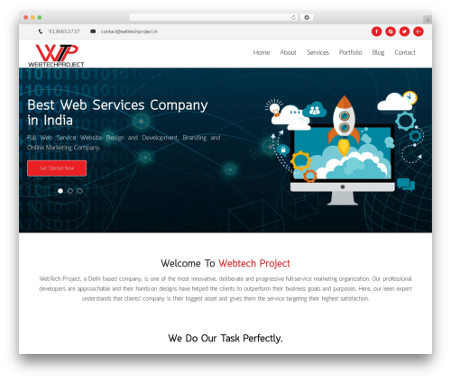 Webtech Project WordPress theme - webtechproject.in