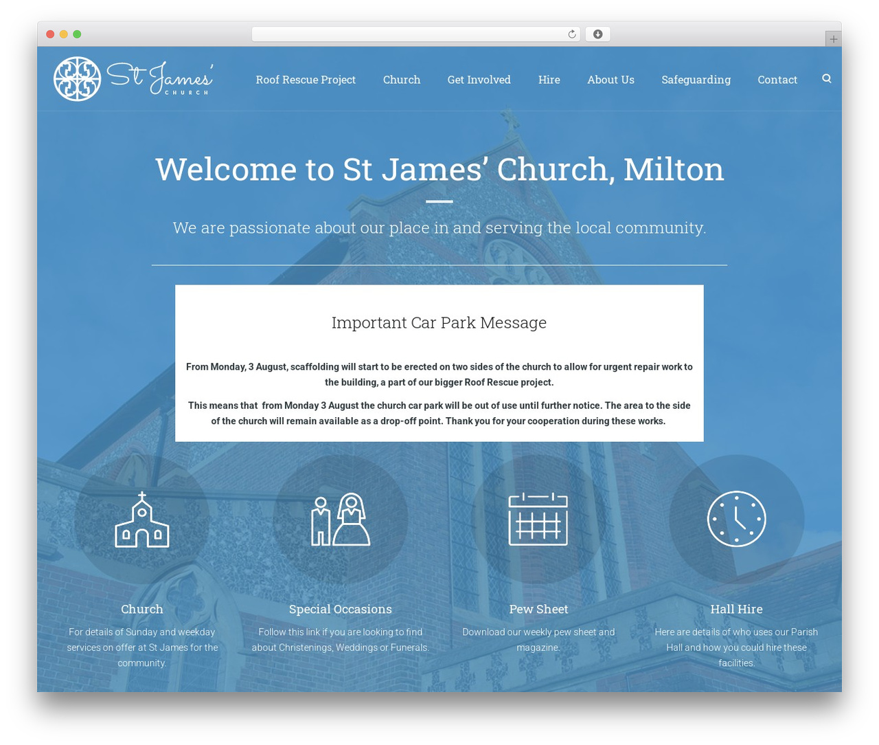 WordPress theme Lambda - stjamesmilton.org.uk
