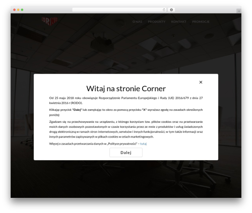 WordPress theme Corner - corner.com.pl