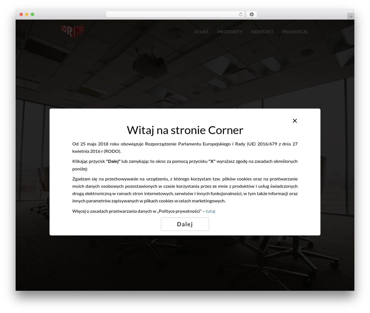WordPress theme Corner - corner.com.pl