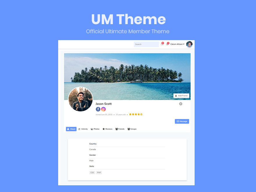 Best WordPress theme UM Theme