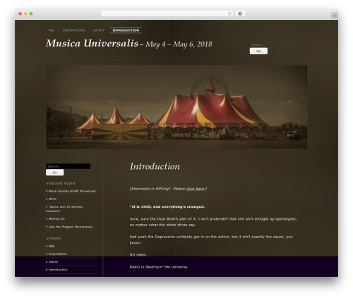 Chateau – WordPress.com theme WordPress - musicauniversalislarp.org Chateau – WordPress.com theme WordPress - musicauniversalislarp.org