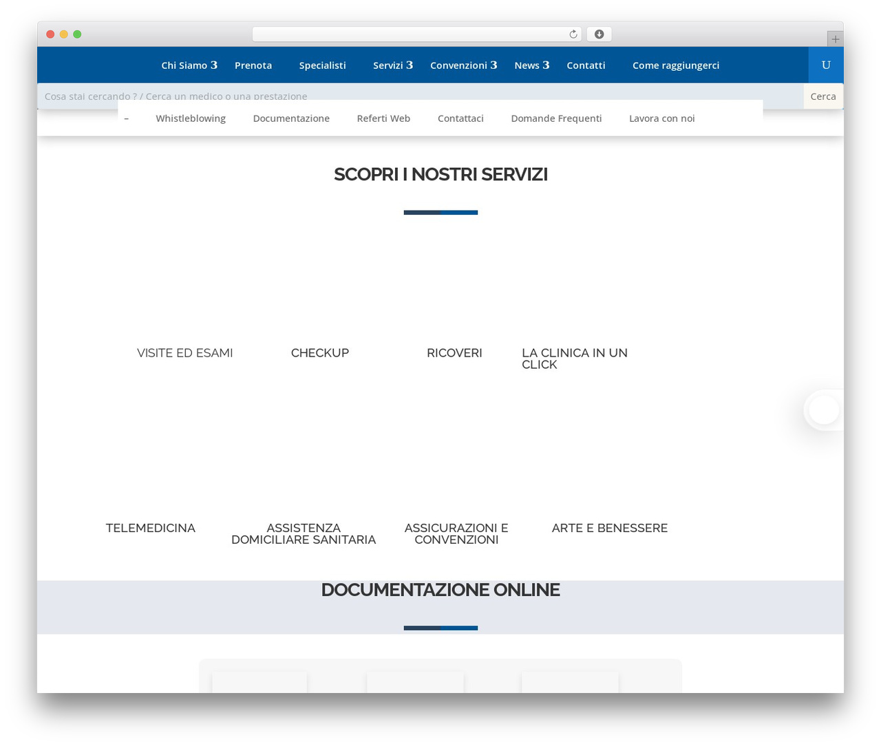 Divi WordPress theme - clinicaruesch.it