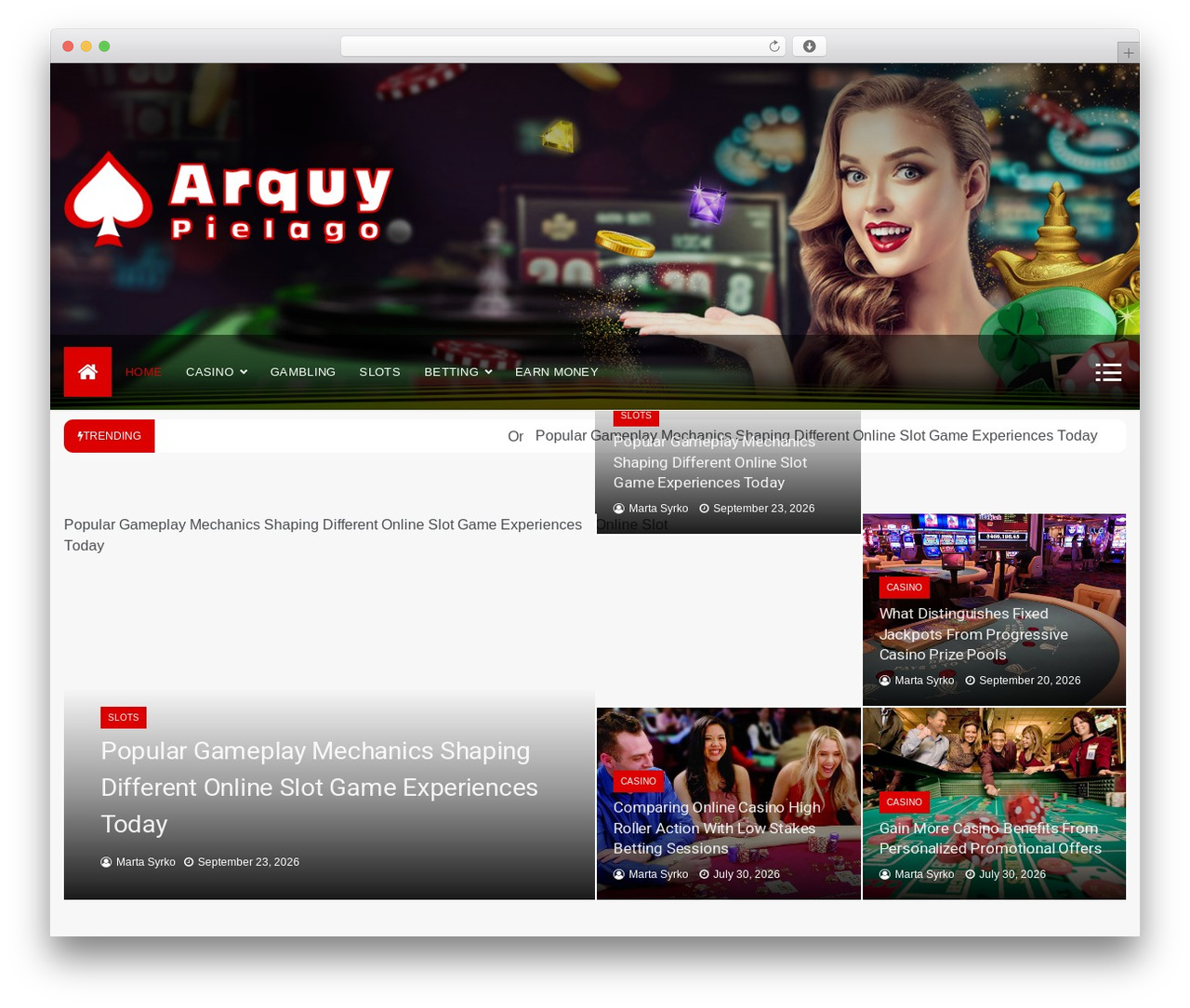 Docile WordPress theme - arquypielago.com