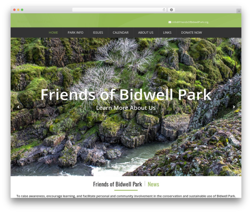 Ecorecycle WordPress theme - friendsofbidwellpark.org