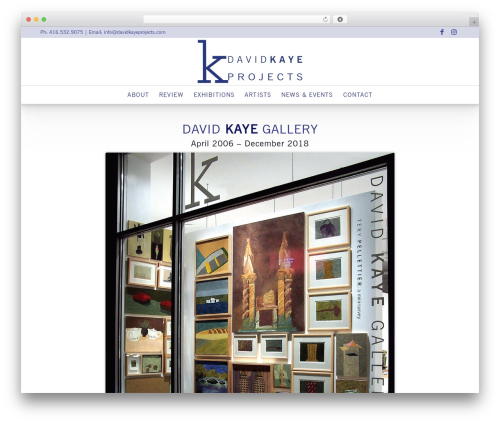 Enfold WordPress gallery theme - davidkayeprojects.com