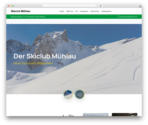Visual elements WordPress plugin - skiclub-muehlau.ch