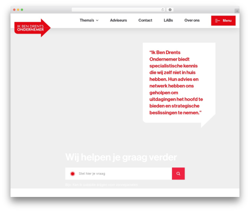 IBDO theme WordPress - ikbendrentsondernemer.nl