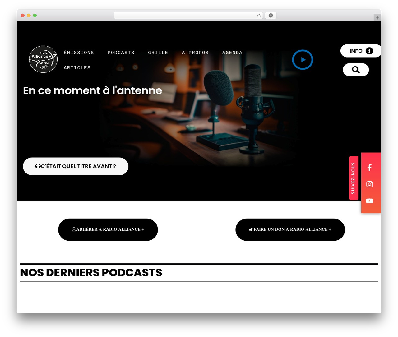 Theme WordPress Sonaar Child - radioallianceplus.fr