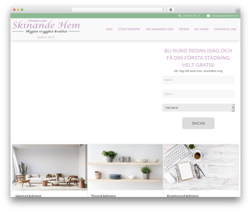WordPress theme BaseQn - skinandehem.se