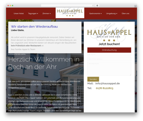 Standard WordPress plugin - hausappel.de