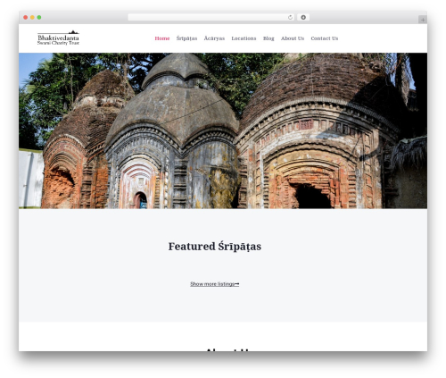 WordPress theme OneListing - bhaktivedantaswamicharitytrust.com