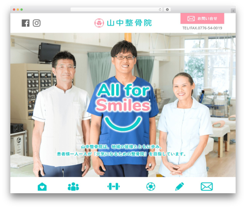 山中整骨院 top WordPress theme - yamanaka-seikotsuin.jp