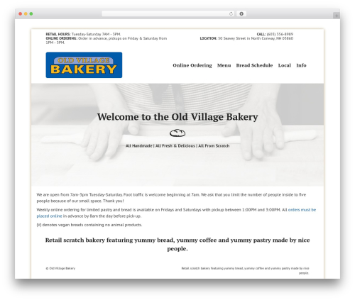 Beaver Builder Theme WordPress theme - oldvillagebakerynh.com
