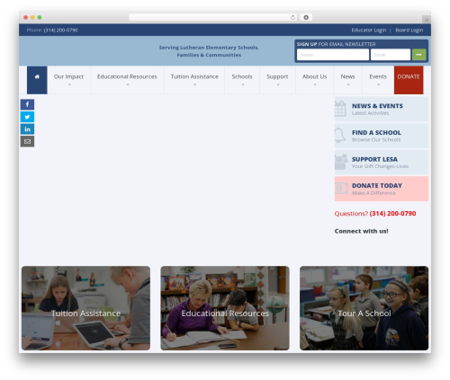 Best WordPress theme Candidate - lesastl.org