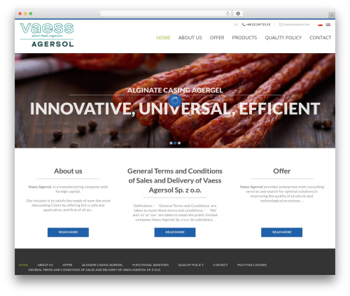 cherry WordPress theme - agersol.pl