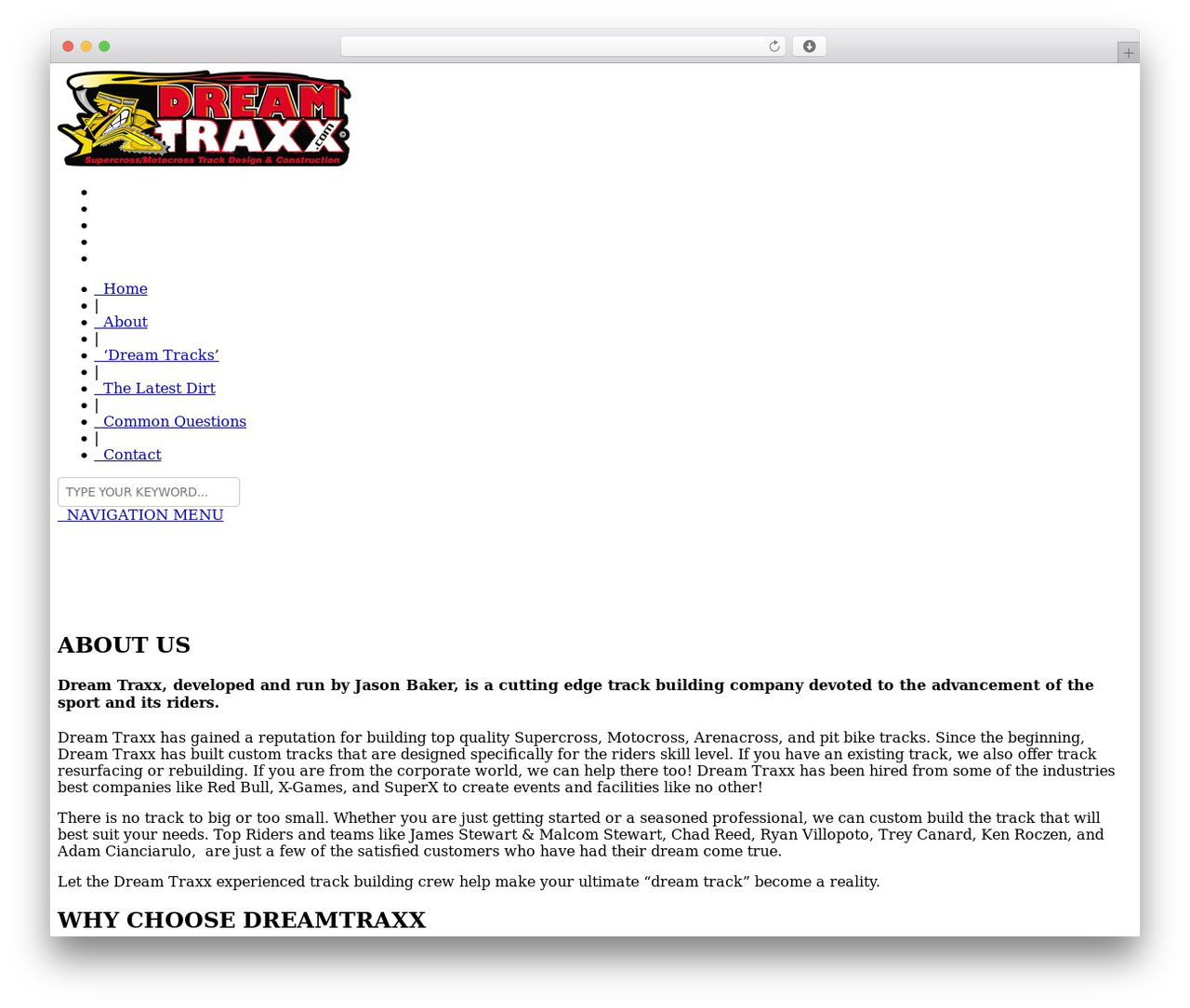 Effektive WordPress theme - dreamtraxx.com