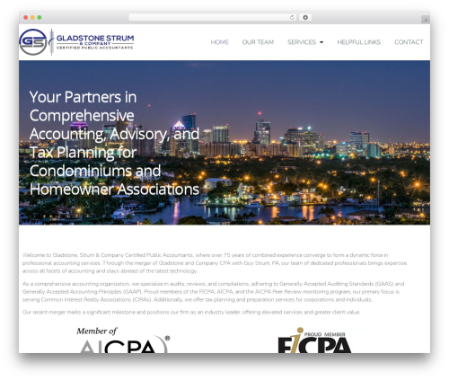 Hello Elementor company WordPress theme - gladstonecpa.com