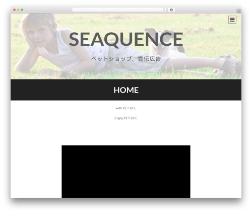 Intergalactic WP theme - seaquence.jp