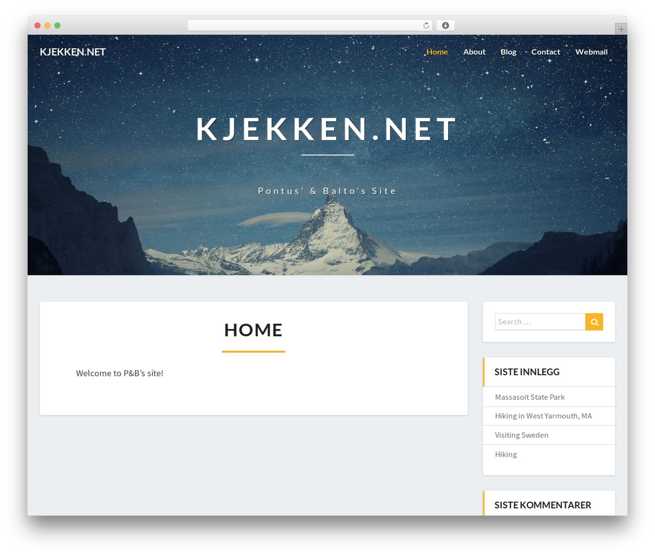 Lighthouse theme WordPress - kjekken.net Lighthouse theme WordPress - kjekken.net