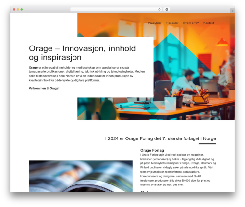 Screenpartner WordPress theme - orage.no