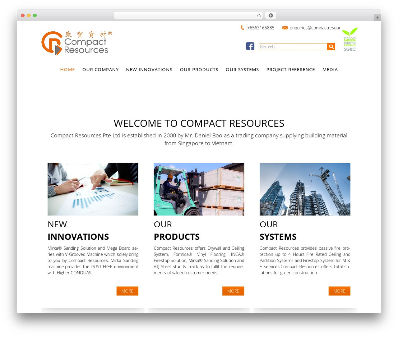 WordPress theme Compact - compactresources.com