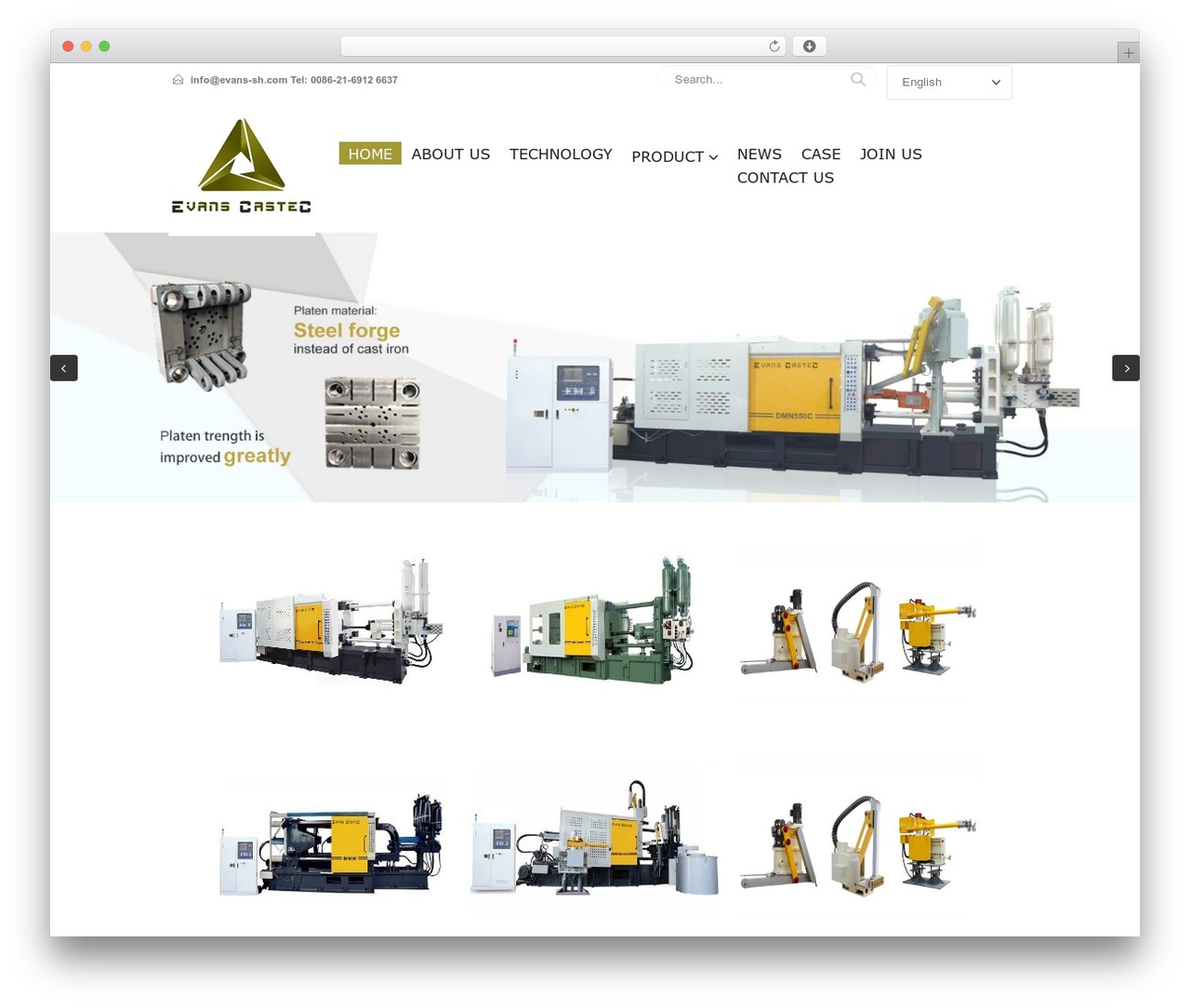 WordPress theme Porto - evans-sh.com