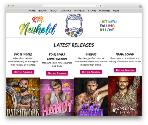 WordPress theme Shape - authorkmneuhold.com