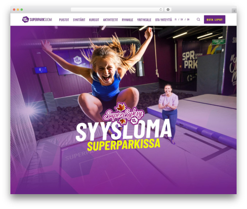 WordPress theme Swiss - superpark.fi