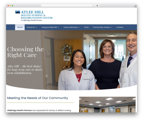 WP theme Default Theme - atleehill.org