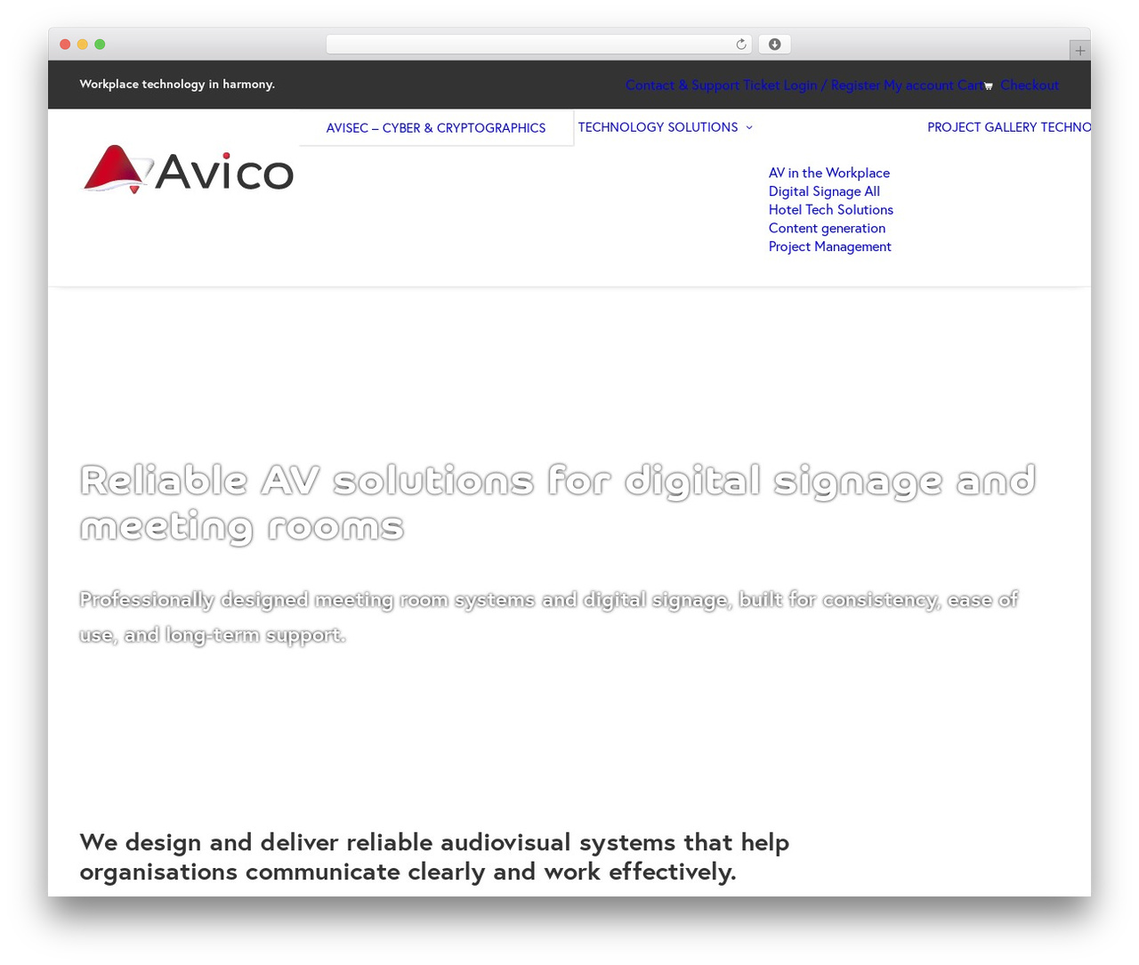 WP theme Uncode - avico.com.au