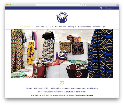 Divi WordPress theme - lamainfine.com