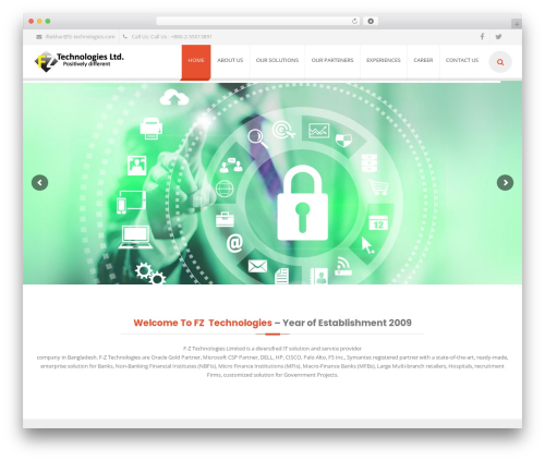 EXCEPTION WordPress theme design - fz-technologies.com