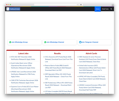 Wpct addon WordPress plugin - helloscholar.in