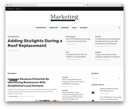 The Next Mag WordPress theme - marketingwithmiles.com