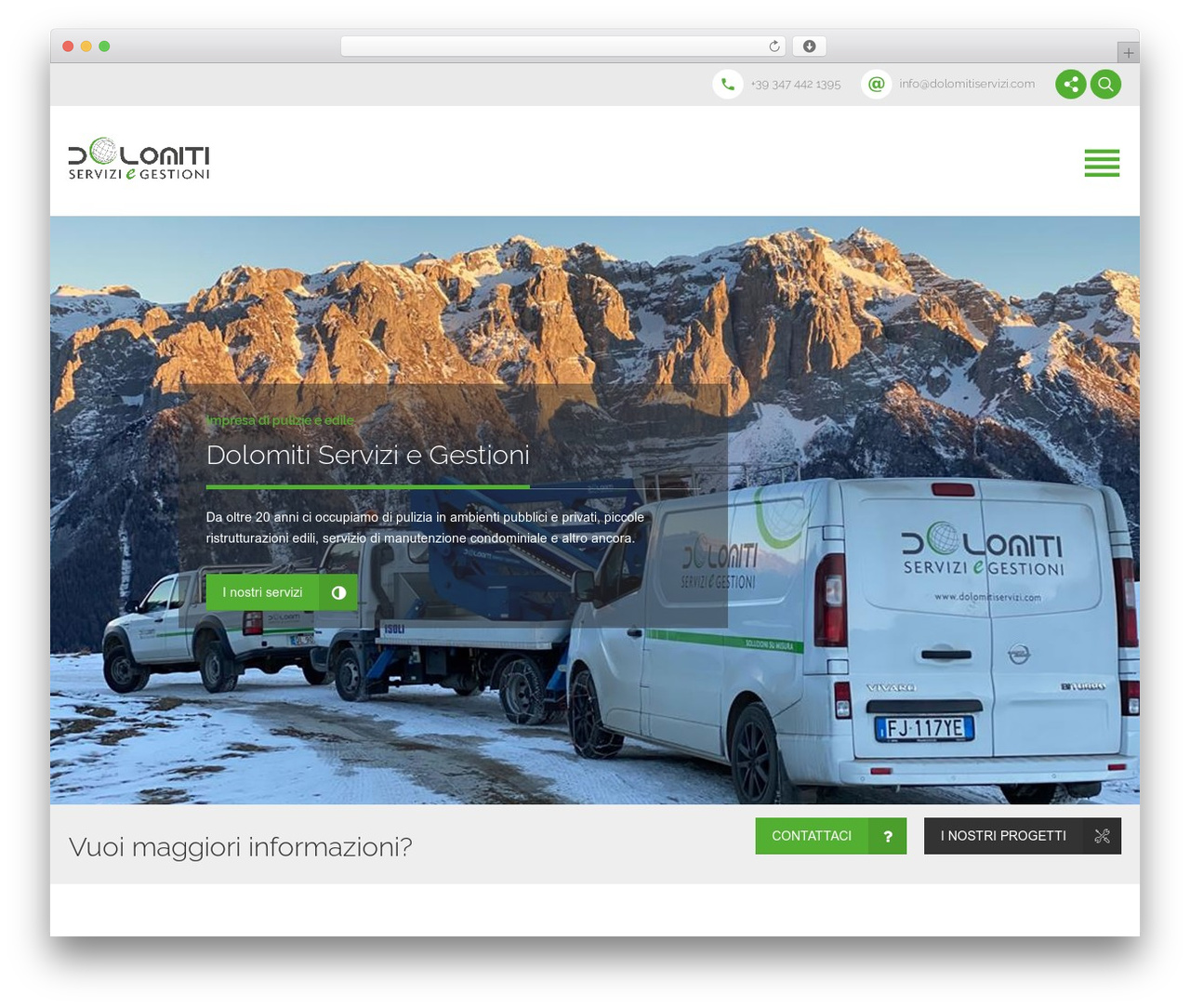 Theme WordPress ReConstruction - dolomitiservizi.com