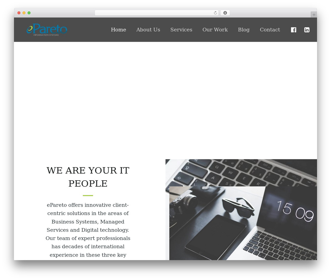 WordPress theme Lambda - epareto.com