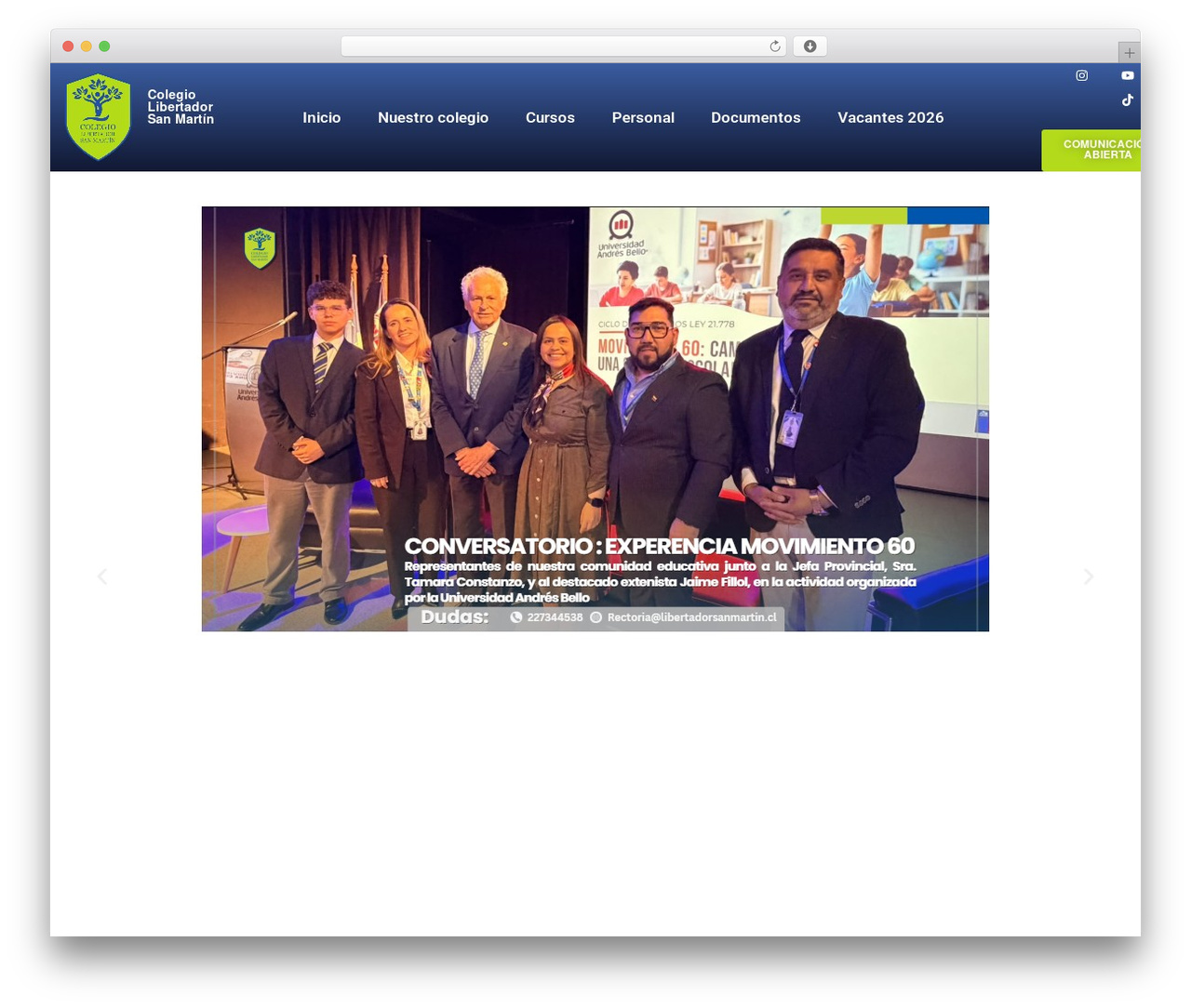 WordPress theme GeneratePress - libertadorsanmartin.cl