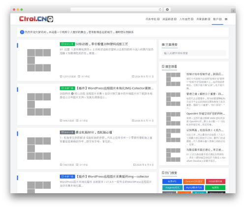 WordPress theme Puock - ctrol.cn